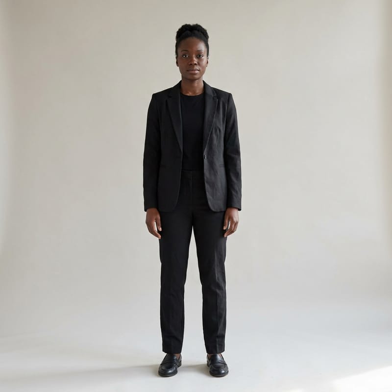 Black pantsuit