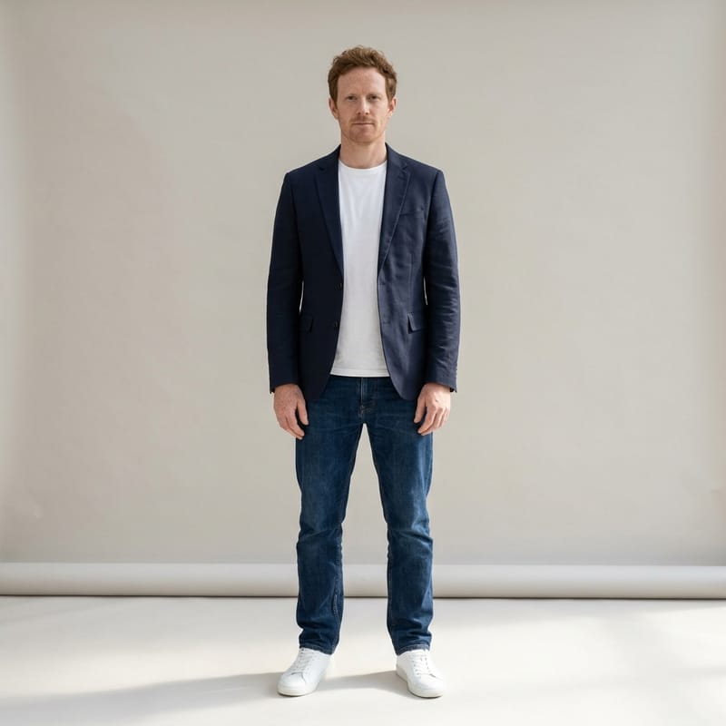 Blazer and jeans